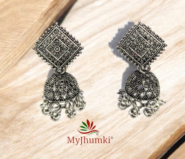 Oxidised Jhumka Earring For Women